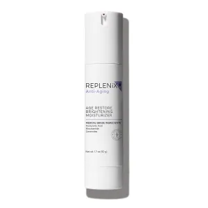 Replenix Age Restore Brightening Face Moisturizer with Hyaluronic Acid, Niacinamide & Ceramides, Medical-Grade Oil-Free Facial Cream for Mature Skin (1.7 oz)