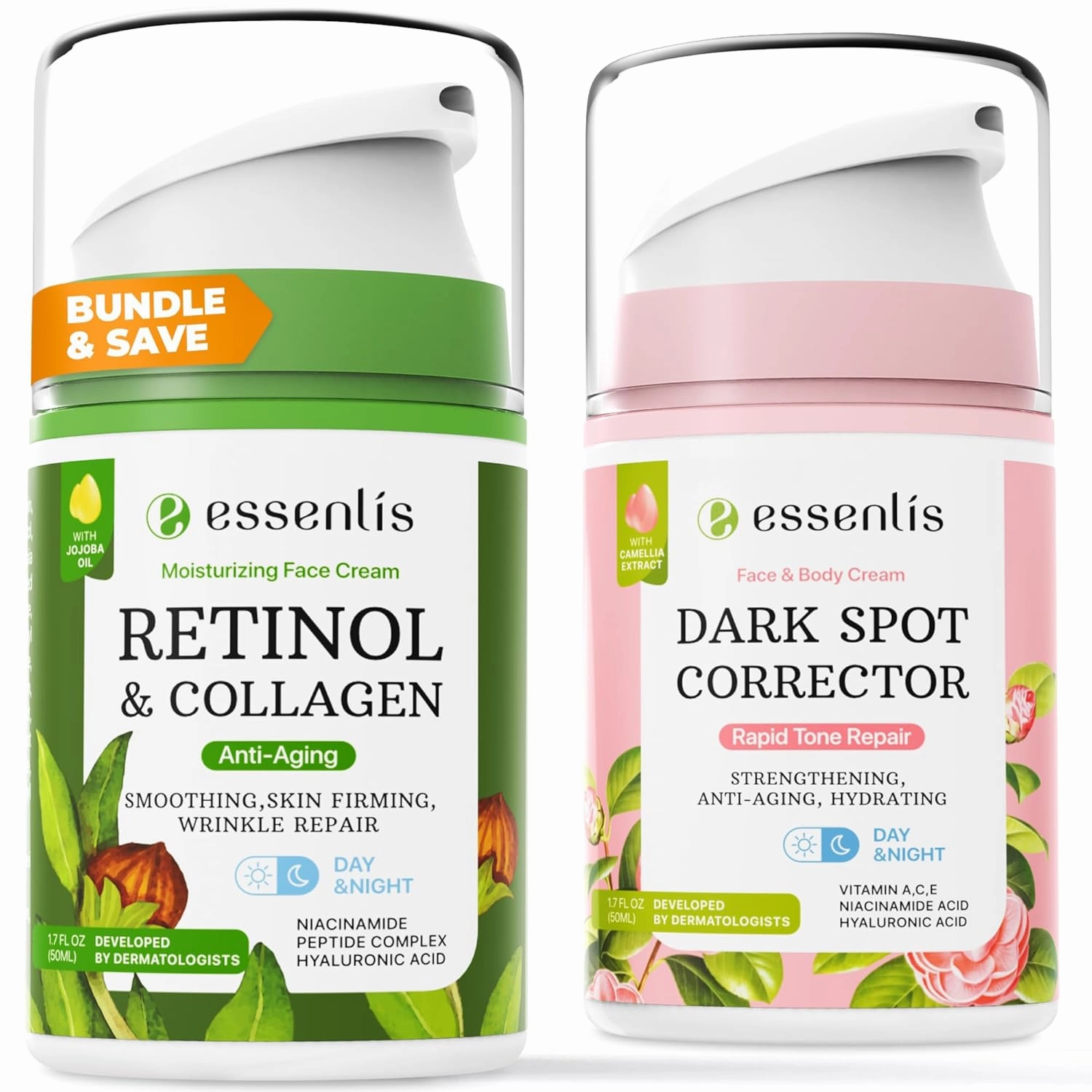 Retinol Collagen Cream, Anti Aging Face Moisturizer and Dark Spot Remover for Face, Body, Underarms, Armpit, Knees, Elbows, Sensitive Area