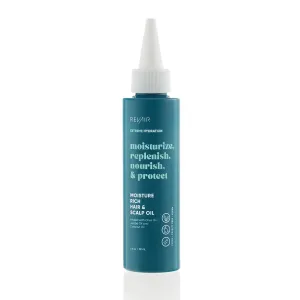 REVAIR Moisture Rich Hair & Scalp Oil - Lightweight Hair Oil for Frizzy Hair - Daily Moisturizing Hair Oil to Hydrate Dry, Damaged or Curly/Coily Hair (4 Fl Oz)