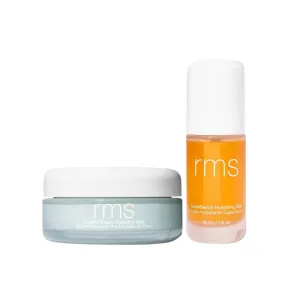 RMS Beauty SuperSerum Hydrating Mist and Coconut Clean Cleansing Balm - Balm to Oil Cleanser with Organic Coconut Oil