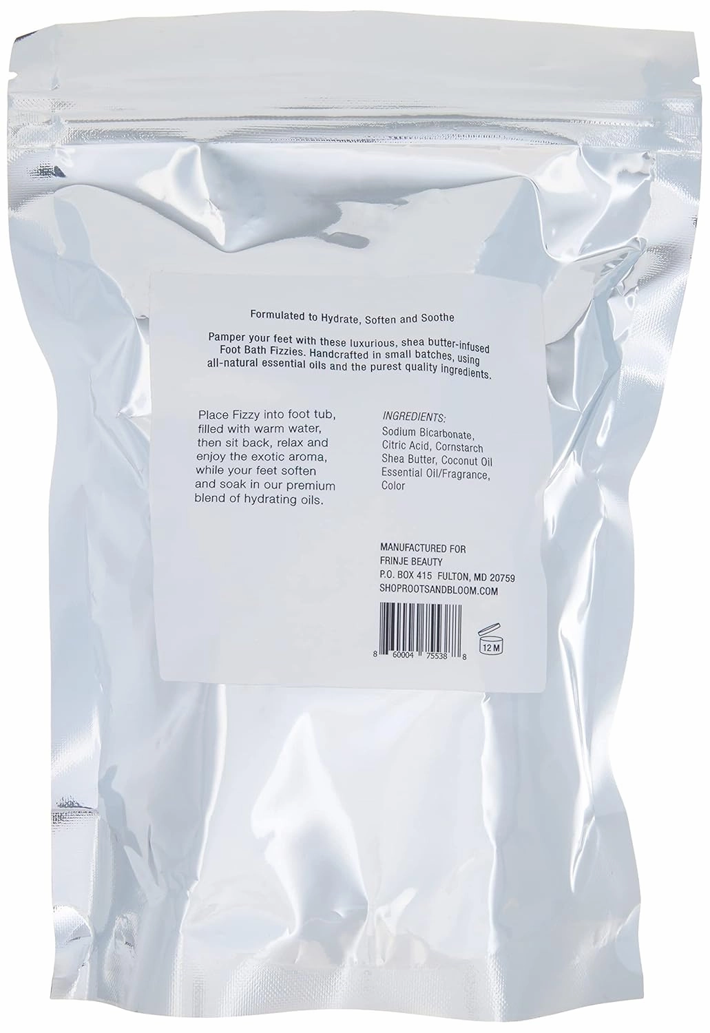 Roots & Bloom Ultra Hydrating Foot Soak to Detox and Nourish Skin and Soothe Soreness, 6 ct.
