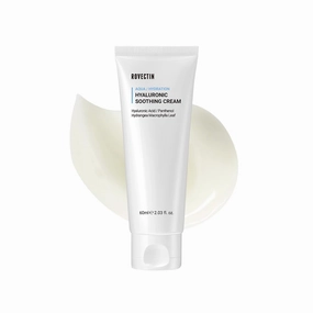 ROVECTIN Aqua Hyaluronic Soothing Cream - Skin Barrier Repair with Ceramide, Hyaluronic Acid, Niacinamide | Intense Hydrating Cream | Fragrance Free, Vegan, Korean Skincare (2.03 fl oz)