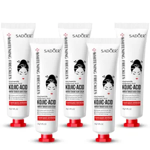 Sadoer 𝑲𝒐𝒋𝒊𝒄 𝑨𝒄𝒊𝒅 Hand Cream, 𝑲𝒐𝒋𝒊𝒄 𝑨𝒄𝒊𝒅 Hands Cream, 𝑲𝒐𝒋𝒊𝒄 𝑨𝒄𝒊𝒅 Hand Cream for Women & Girls Hand Cream for Dry Cracked Hands Hyaluronic Acid Tender Cream 30g Pack of 5