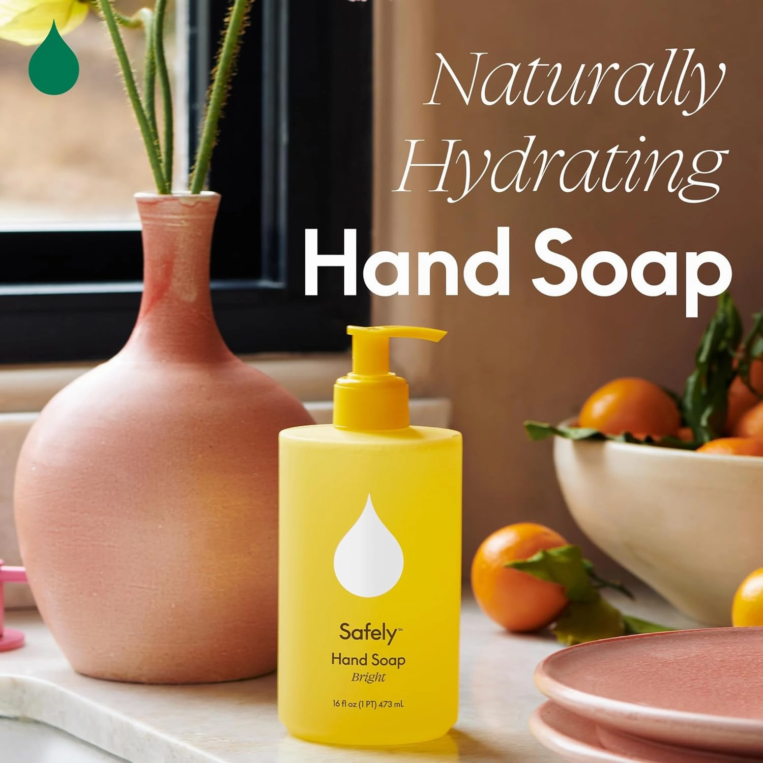 Safely Hand Soap, Bright 6 Pack – Moisturizing Liquid Hand Soap with Coconut Conditioning, Leaves Skin Soft and Smooth, Removes Dirt, Grease, and Impurities, Safe for Cold or Warm Water, 12 Fl Oz Each