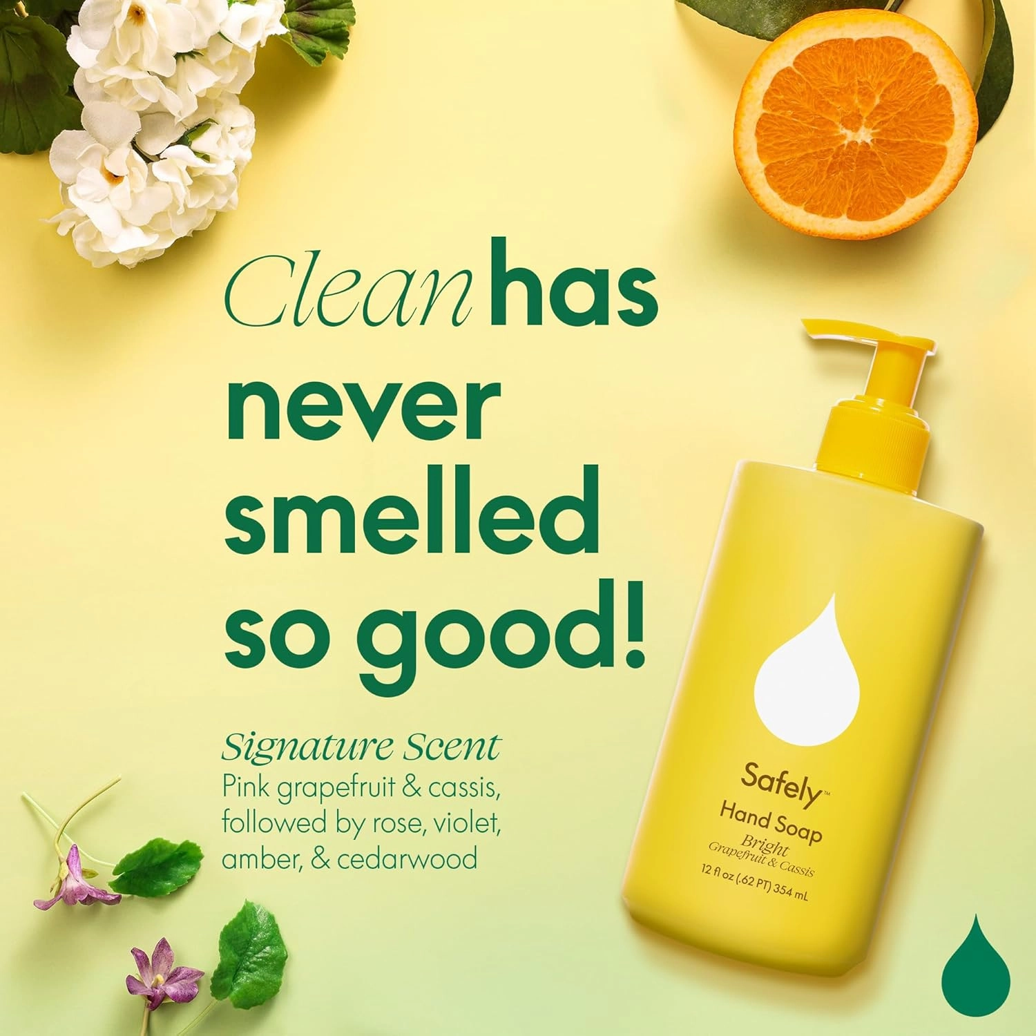 Safely Hand Soap, Bright 6 Pack – Moisturizing Liquid Hand Soap with Coconut Conditioning, Leaves Skin Soft and Smooth, Removes Dirt, Grease, and Impurities, Safe for Cold or Warm Water, 12 Fl Oz Each