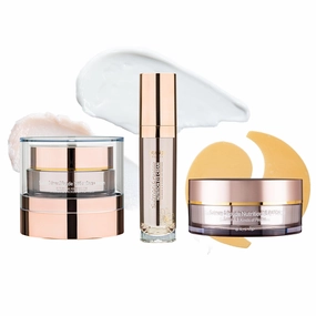 Salmon Peptide Eye & Face Care Set – Lightweight Eye Cream, Hydrogel Patch, and Nourishing Face Cream for Hydrated, Supple Skin – Korean Skincare