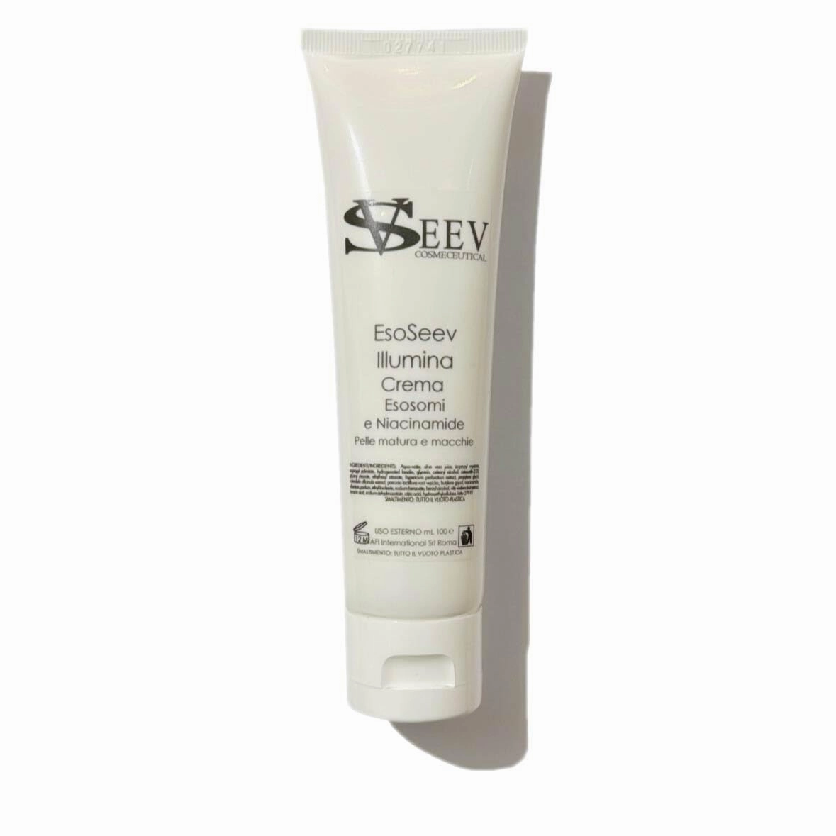 SEEV COSMECEUTICAL Esoseev Exosome Face Cream – Lightweight Moisturizer for Oily Skin and Uneven Tone – Made in Italy – 100ml