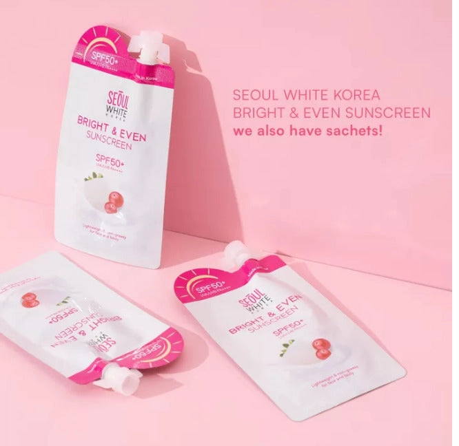 Seoul White Korea Bright & Even Sunscreen (SPF50  UVA/UVB PA    ) | Choose A Size