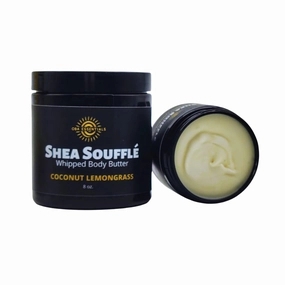 Shea Soufflé Whipped Body Butter I Coconut Lemongrass Scent I Moisturizing Shea Butter Body Butter