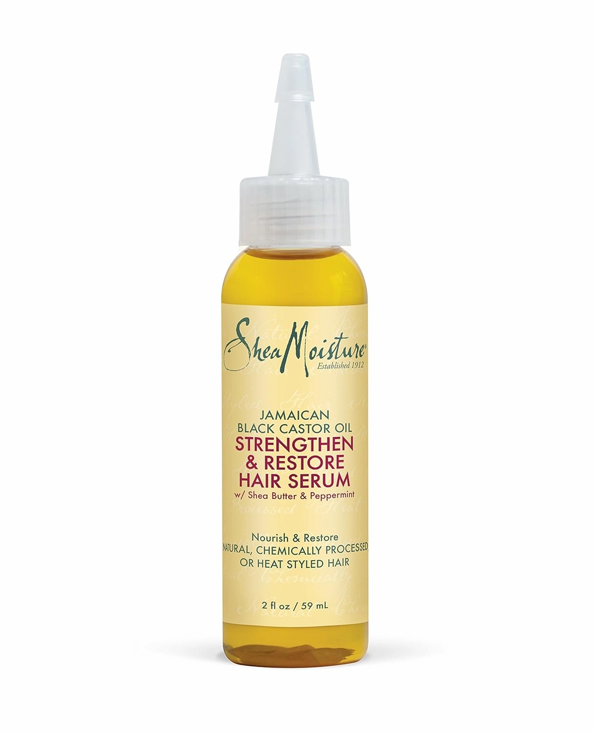 Sheamoisture Hair Serum Oil for Damaged Hair Jamaican Black Castor Oil Hair Oil with Shea Butter 2 oz