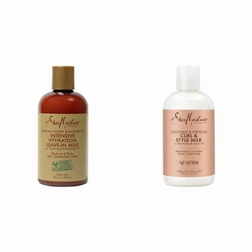 SheaMoisture Hydration Hair Milk for Dry Hair Manuka Honey and Coconut Hibiscus Curl & Style Milk with Silk Protein 8 oz