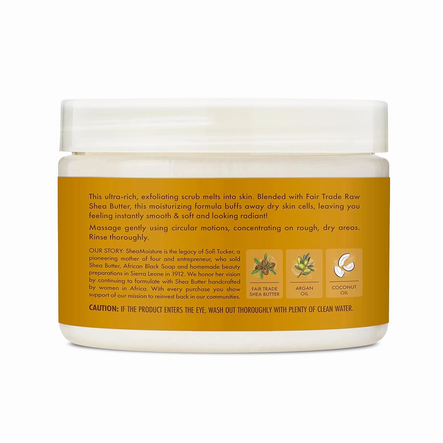 SheaMoisture Raw Fair Trade Shea Butter Moisturizing Exfoliating Crème Body Scrub for Dull Skin 11.3 oz (Pack of 2)
