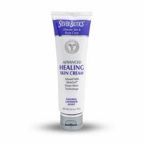 Silver Biotics Nano Silver Healing Lotion Cream Lavender Scent Infused SilverSol and Hyaluronic Acid | All Natural Ingredients to Heal, Smooth Your Skin Blemishes and Scars (3.4 oz.)