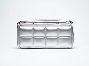 Silver Makeup Bag - Luxury Designer Cosmetic Case - The HOMEE