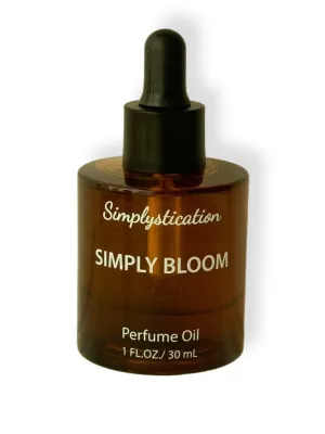 Simply Bloom – Alcohol-Free Skin Parfum for Women – Inspired by Gcci Bloom – Long-Lasting, Hydrating Eau de Parfum with MCT Liquid Coconut Oil – 1 oz (30 ml Dropper)