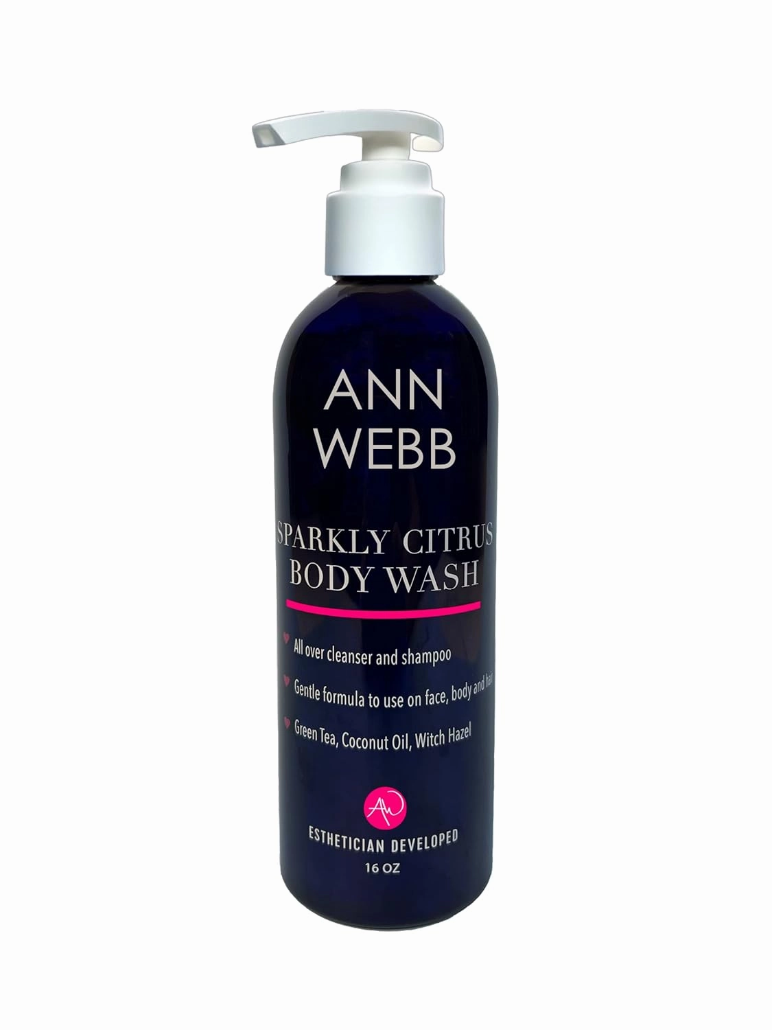 Skin Care Sparkly Citrus Body Wash: All Natural Moisturizing Body Wash for Women and Men with Great Citrus Scent (16oz)