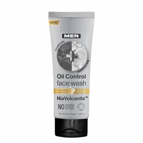 Skin Science MEN CHARCOAL   NIACINAMIDE Oil-Control Face Wash | Absorbs Excess Oil & Deep Cleanses | No Sulphates, Parabens, or Silicones | 100ml