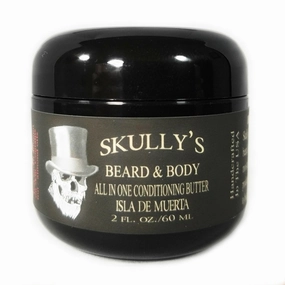 Skully's Isla De Muerta Coconut & Pineapple Scented Beard Butter 2 oz. (Beard & Body All In One Conditioning Butter) Soft, Coconut Beard Butter for Men