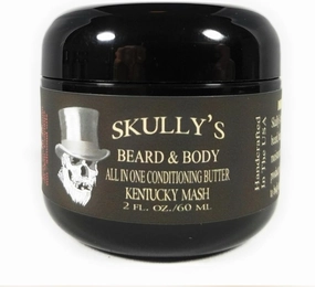 Skully's Kentucky Mash Sandalwood & Spice Beard Butter 2 oz. (Beard & Body All in One Conditioning Butter) Soft, Sandalwood Beard Butter for Men