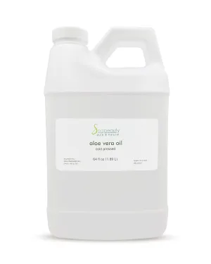 Soapeauty ALOE VERA OIL for Skin, Face, Hair | Moisturizes and Soothes | 100% Natural Oil Cold Pressed - 64 Fl Oz