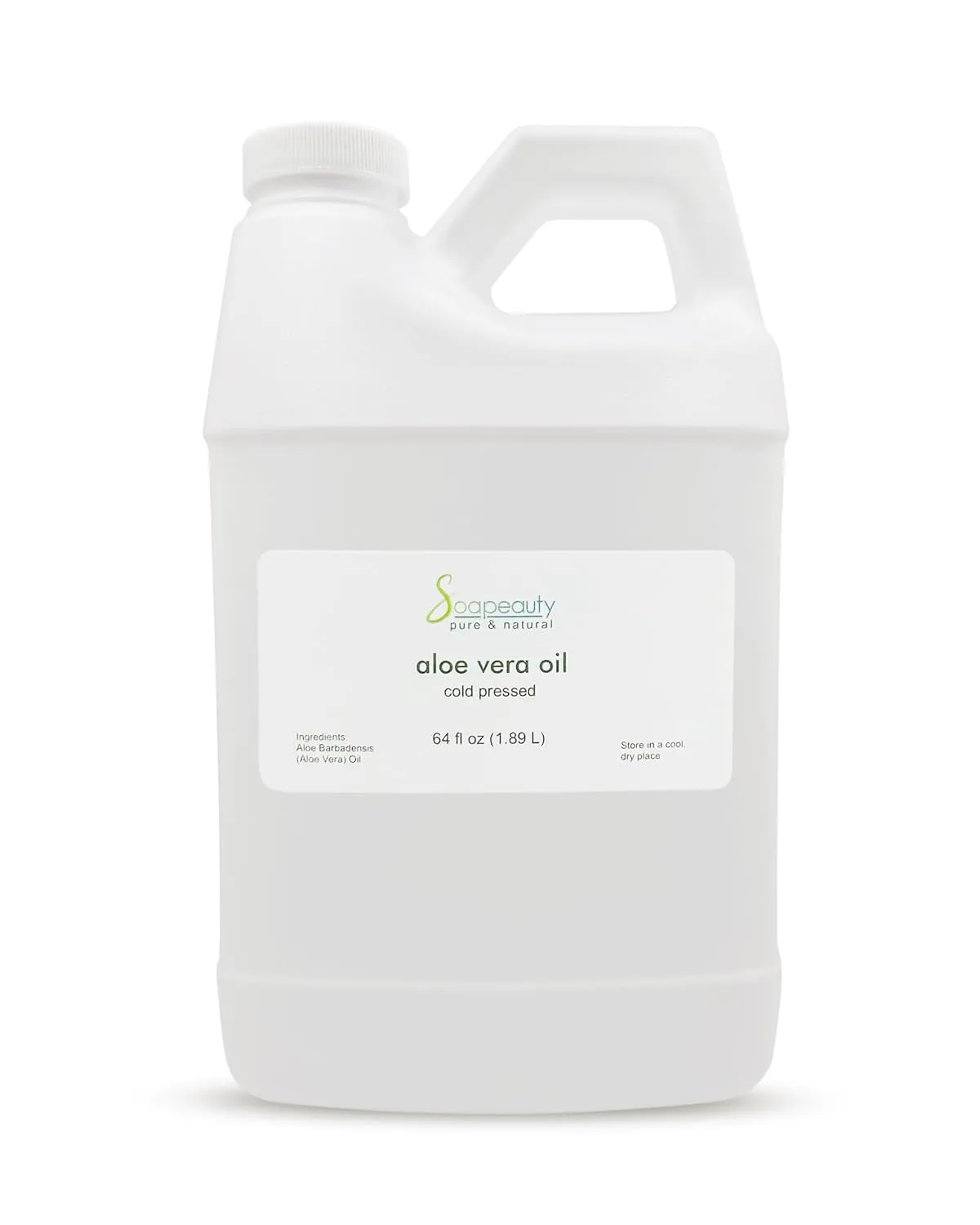 Soapeauty ALOE VERA OIL for Skin, Face, Hair | Moisturizes and Soothes | 100% Natural Oil Cold Pressed - 64 Fl Oz