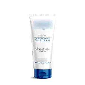 Soft Face Wash | Unclogs pores and prevents pimples | Stops recurrence of acne | Contains 1% Glycolic Acid, Niacinamide |Suitable For Oily skin, Acne-prone Skin | Men & women | 100 ml