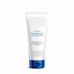 Soft Face Wash | Unclogs pores and prevents pimples | Stops recurrence of acne | Contains 1% Glycolic Acid, Niacinamide |Suitable For Oily skin, Acne-prone Skin | Men & women | 100 ml