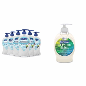 Softsoap Antibacterial & Moisturizing Liquid Hand Soaps, White Tea & Berry and Soothing Aloe Vera Scents, 11.25 Oz (6 Pack) and 7.5 Oz (6 Pack)