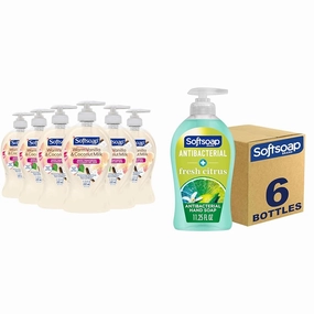 Softsoap Warm Vanilla & Coconut Milk and Antibacterial Citrus Liquid Hand Soap, 11.25 Ounce, 6 Pack Bundle