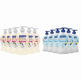 Softsoap Warm Vanilla & Coconut Milk Scent Liquid Hand Soap, Moisturizing Liquid Hand Soap, 11.25 Ounce, 6 Pack & Antibacterial Liquid Hand Soap, White Tea & Berry Scent Hand Soap, 11.25 Ounce, 6 Pack