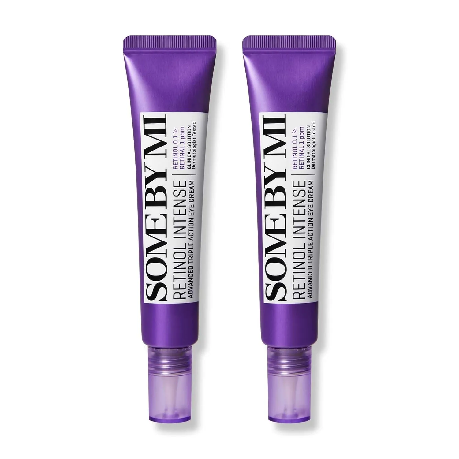 SOME BY MI Retinol Intense Advanced Triple Action Eye Cream – Pack of 2 – Korean Retinol Under Eye Cream Anti Aging for Fine Lines – Brightens Dark Circles & Smooths Skin Texture – Korean Skin Care
