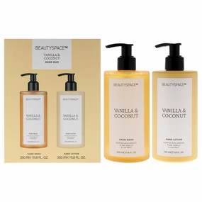 SpaceNK Beauty Space Hand Duo - Vanilla And Coconut for Unisex - 2 Pc 11.8oz Hand Lotion, 11.8oz Hand Wash