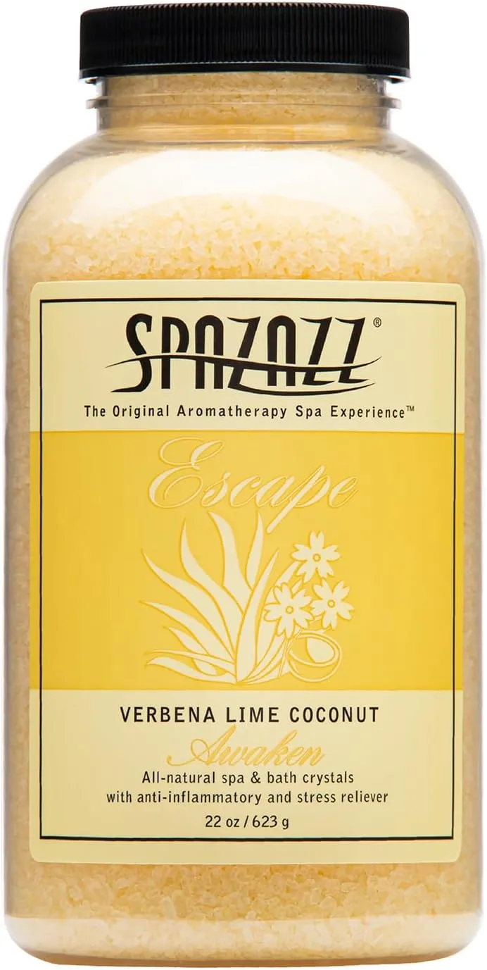 Spazazz 7377C Spa and Bath Crystals, Lime Coconut, 22 Ounce