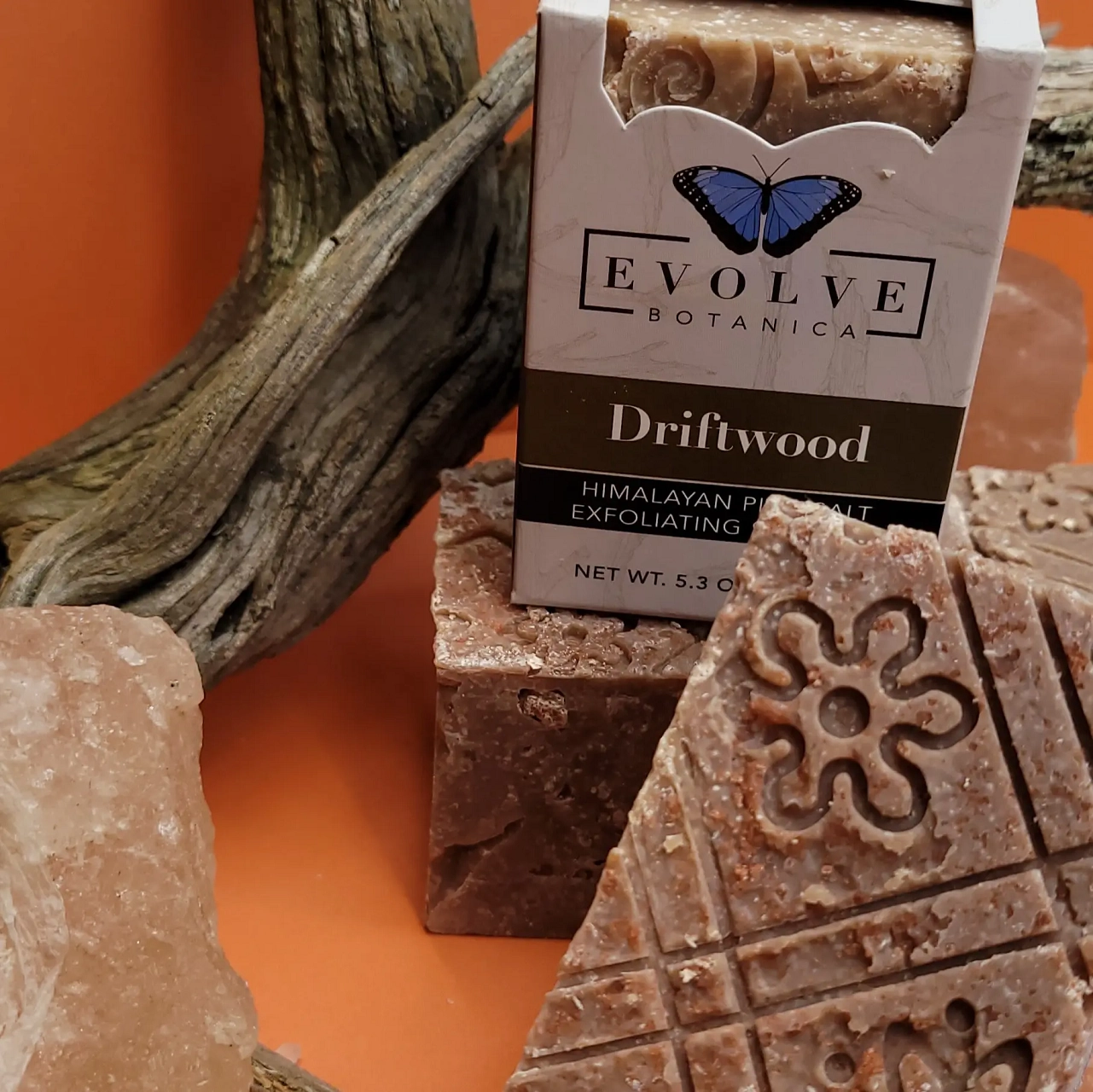 Specialty Soap - Driftwood Salt Bar by Evolve Botanica Co