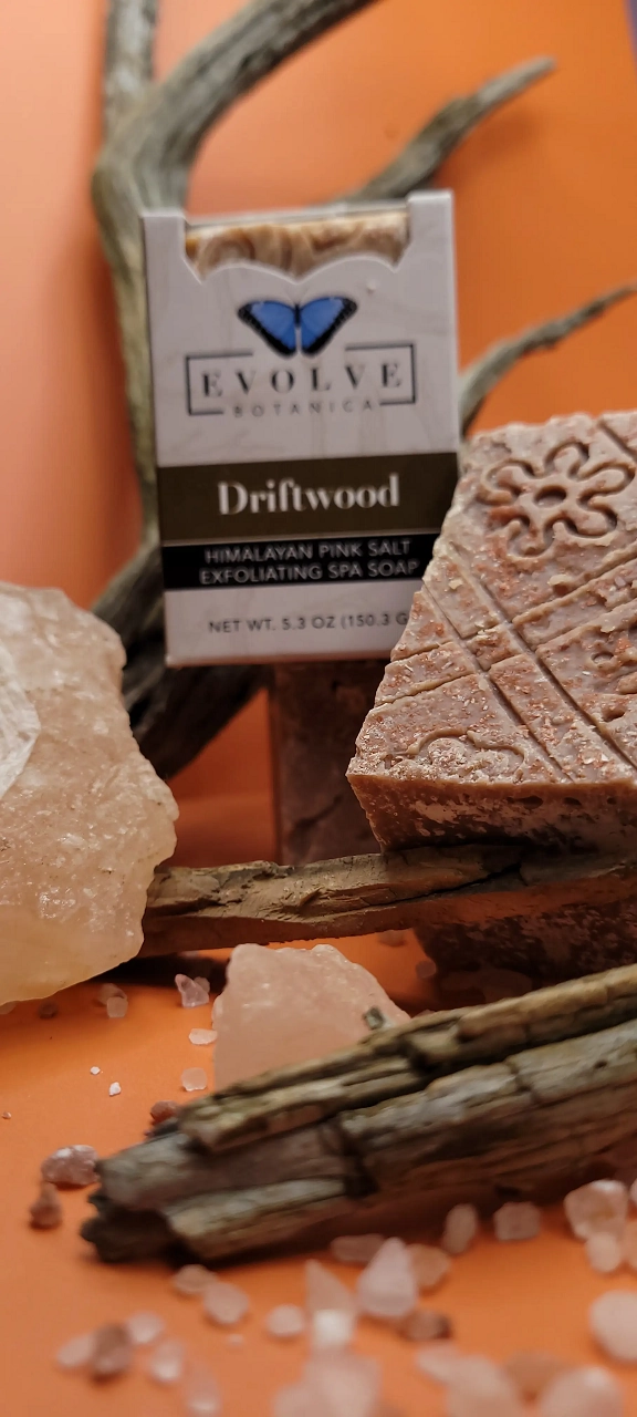 Specialty Soap - Driftwood Salt Bar by Evolve Botanica Co