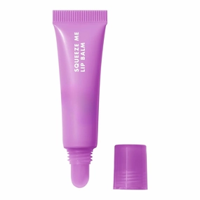 Squeeze Me Lip Balm, Moisturizing Lip Balm For A Sheer Tint Of Color, Infused With Hyaluronic Acid, Vegan & Cruelty-free, Grape