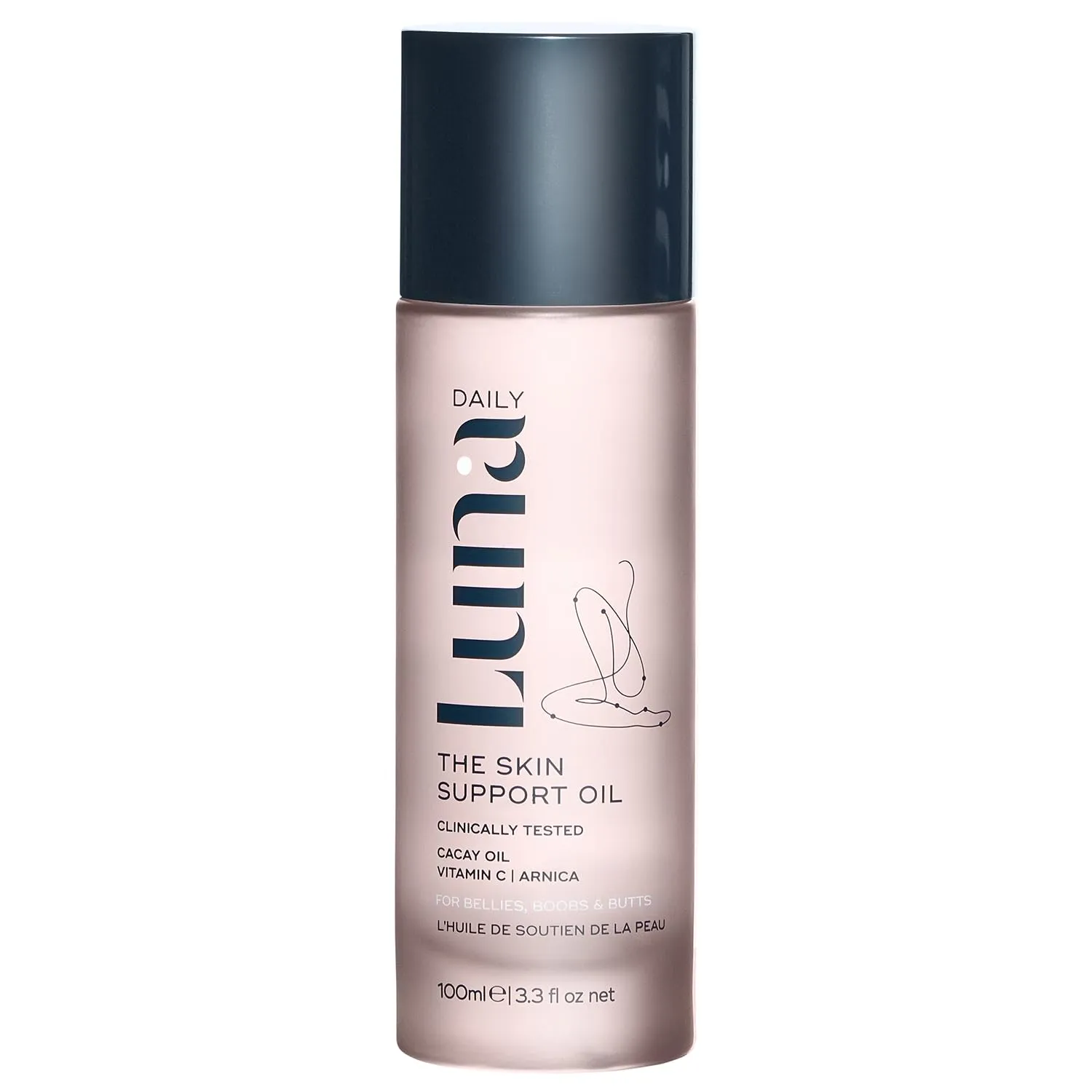 Stretch Mark Body Oil | Hydrating Treatment for Scars, Discoloration & Uneven Skin Texture | Vitamin C & Coconut Oil Nourish Dry Skin | Clinically Proven, Pregnancy Safe for Women, 300ml