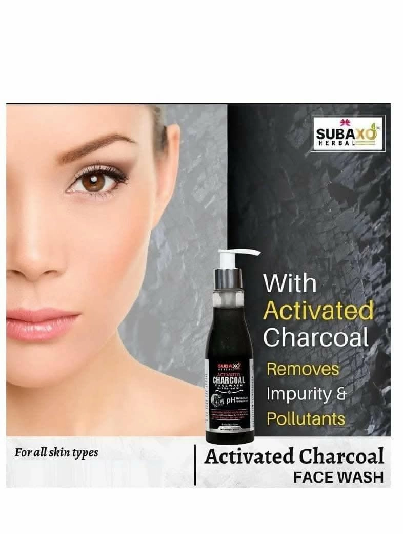 SUBAXO Neem & Aloe Face Wash (200 ml)   Activated Charcoal Face Wash Combo (200 ml)
