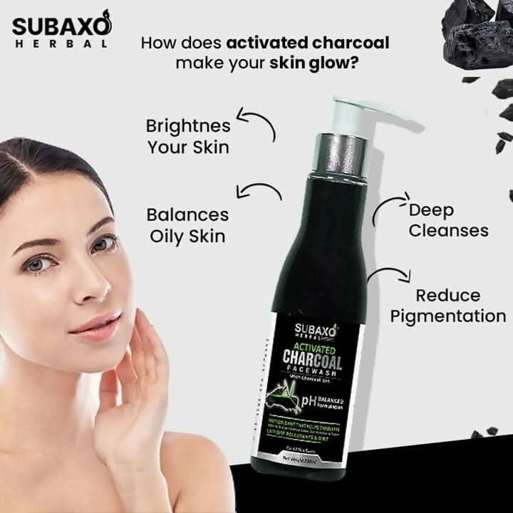 SUBAXO Neem & Aloe Face Wash (200 ml)   Activated Charcoal Face Wash Combo (200 ml)