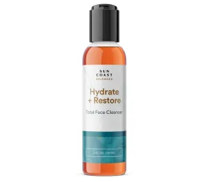 SUN COAST SCIENCES - Hydrate   Restore Total Face Cleanser, Vitamina B, Hydrating Facial Cleanser With Niacinamide for All Skin Types - 4 fl oz