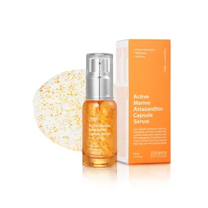 SUNGBOON EDITOR Active Marine Astaxanthin Serum | Niacinamide, Tranexamic Acid, Hyaluronic Acid, Hydrating Serum for Even Skin Tone, Korean Skin Care, 30ml,1.01 fl.oz.