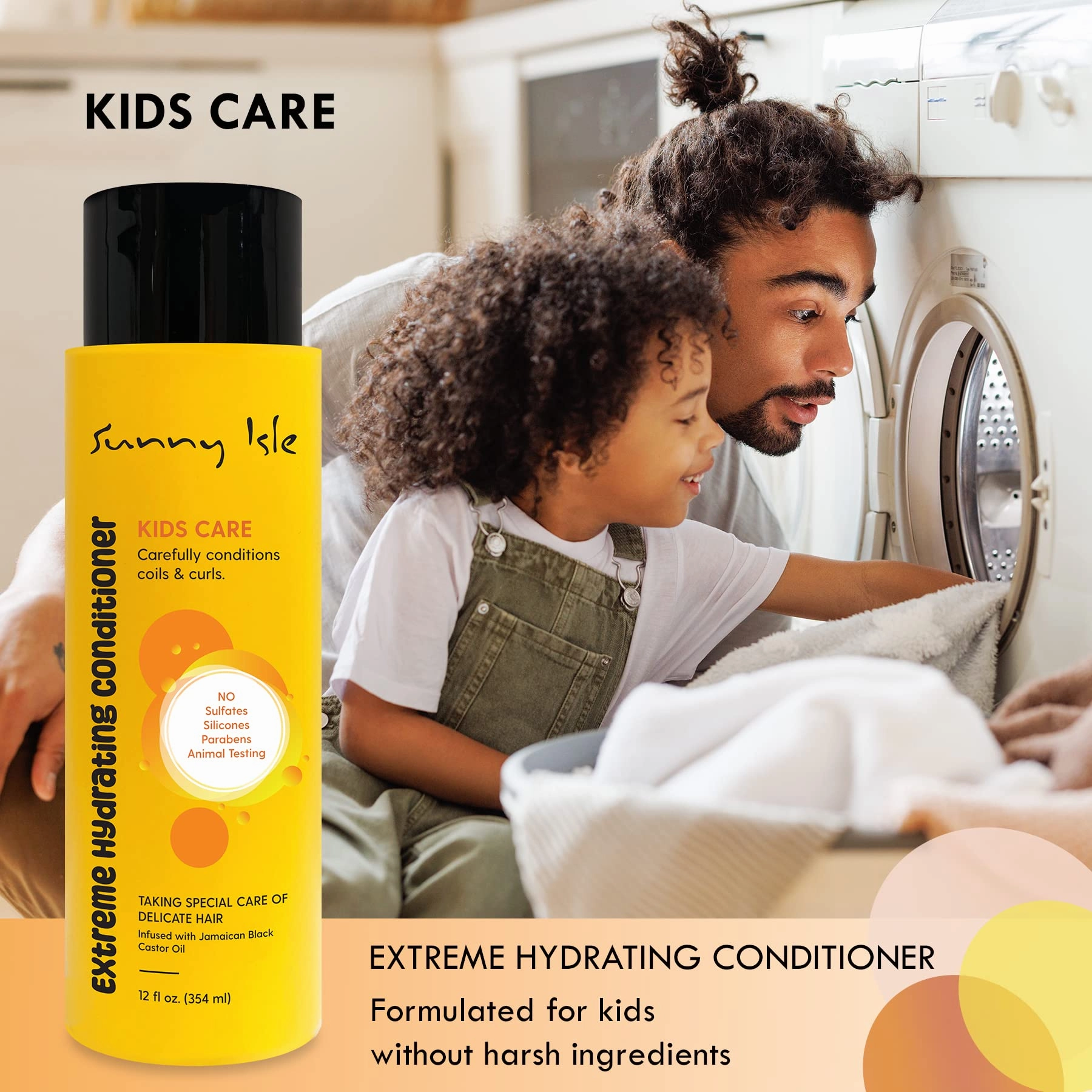 Sunny Isle Kids Care Hair Care Set 4-Piece Boxed Bundle Gift Set