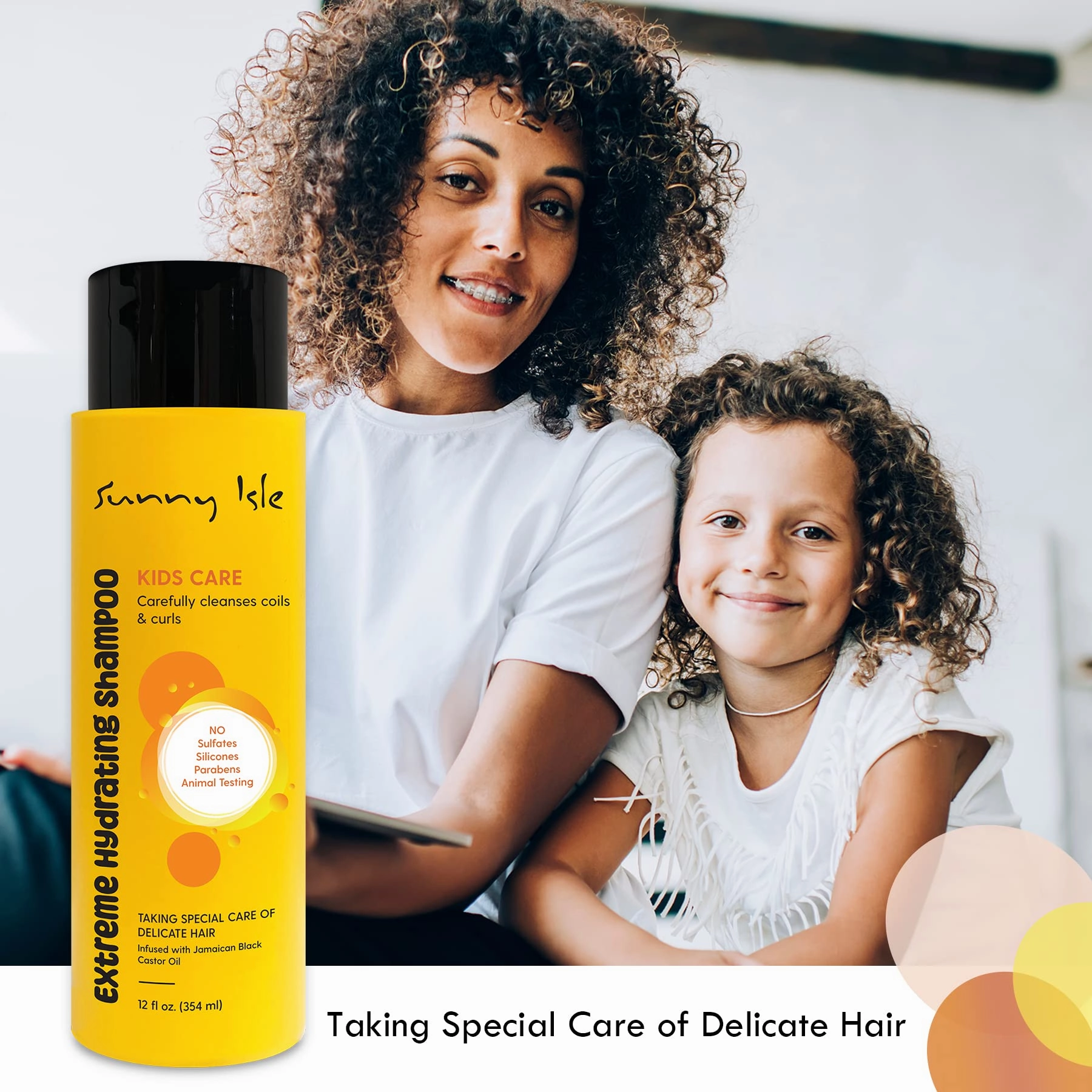 Sunny Isle Kids Care Hair Care Set 4-Piece Boxed Bundle Gift Set