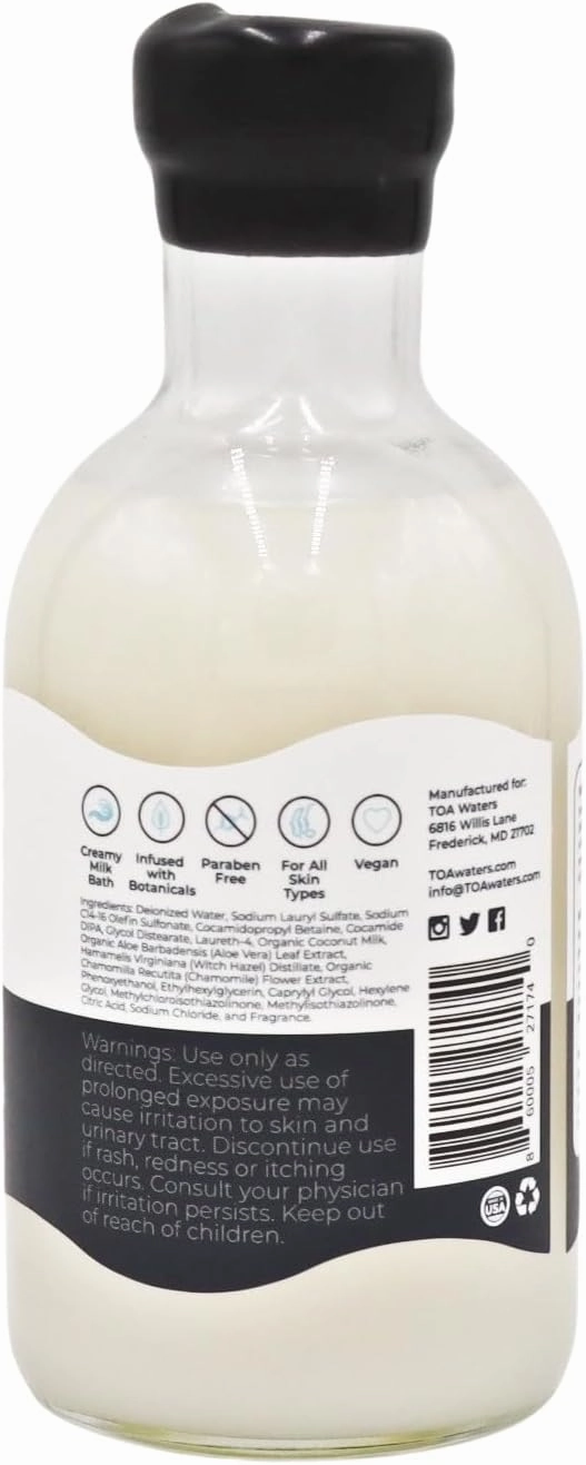 Sweet Temptation - Dark Cocoa & Tobacco Scent - Moisturizing & Enriched with Organic Coconut Milk - for Women and Men, All Skin Types, Vegan, Soy-Free, & Paraben-Free - 16 FL oz