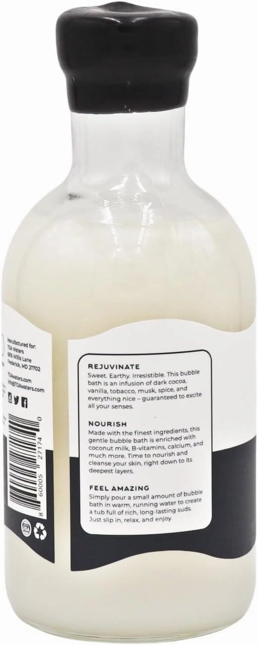Sweet Temptation - Dark Cocoa & Tobacco Scent - Moisturizing & Enriched with Organic Coconut Milk - for Women and Men, All Skin Types, Vegan, Soy-Free, & Paraben-Free - 16 FL oz