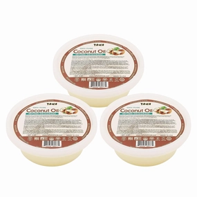 Taha Natural Coconut Oil, Refined, All-in-One Nourishment for Hair & Body, Protecting & Moisturizing, Great for Sensitive Skin, Neutral Scent, 6 Oz (Pack of 3)