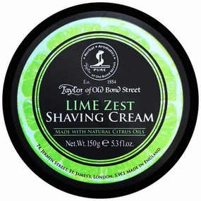 Taylor of Old Bond Street Premium Wet Shaving Cream Bowl 5.3 oz. (150g) - Lime Zest