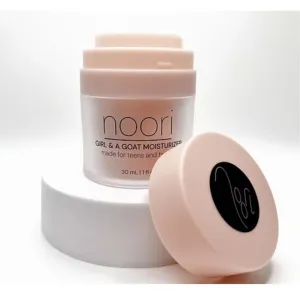 Teen and Tween Skincare (ages 8 ) noori "Girl and a Goat" Moisturizer Cream Formulated by Dr Amber, PharmD; Made in USA