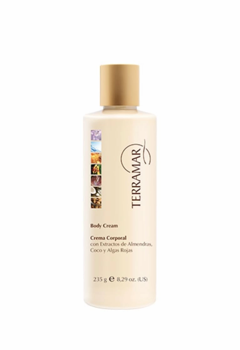 Terramar Body Cream - Hydrating Moisturizer with Almond, Coconut & Red Algae Extracts - Nourishes and Softens Skin, Daily Body Lotion