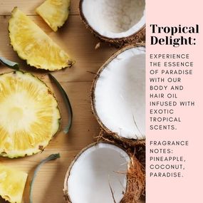 That's That Magic Hair and Body Oil - Tropically-Scented, Non-Greasy, Moisturizing, Hydrating, and Nourishing Glow. Sensitive Skin Safe, Clean Beauty